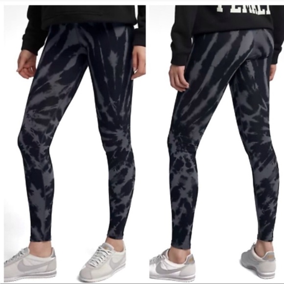 Nike | The force is female leggings size XS black tie dye - Picture 1 of 8